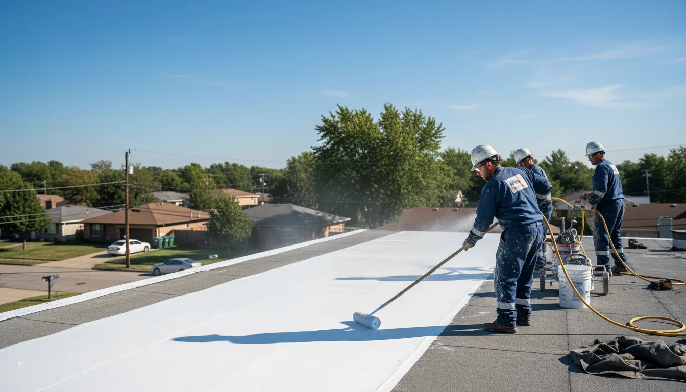 Commercial roof coating in Raleigh, IL near me